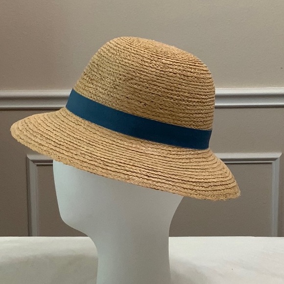 Tilley REBECCA R2 Raffia hat-Natural/Blue - Picture 5 of 13